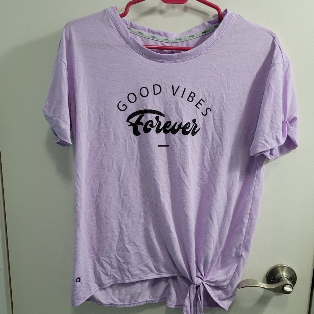 Small Reitmans Hyba 'Good Vibes Forever' Purple Top